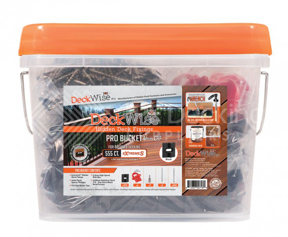 Deckwise Extreme hidden Decking Fixings - 4mm Gap PRO Bucket