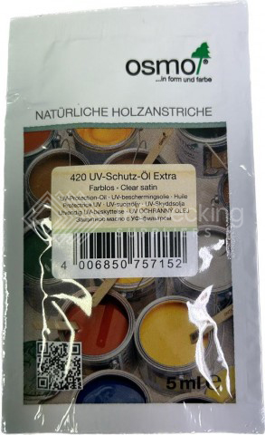 Osmo 420 Clear UV Protection Oil sample sachet