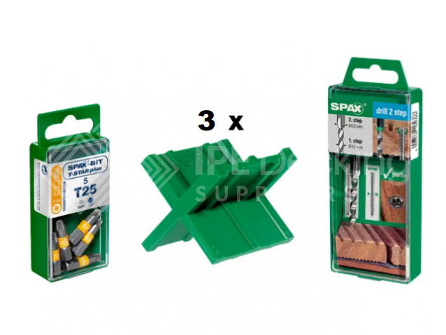Spax 'BONUS Box' 16m2 Stainless Steel decking screw kit